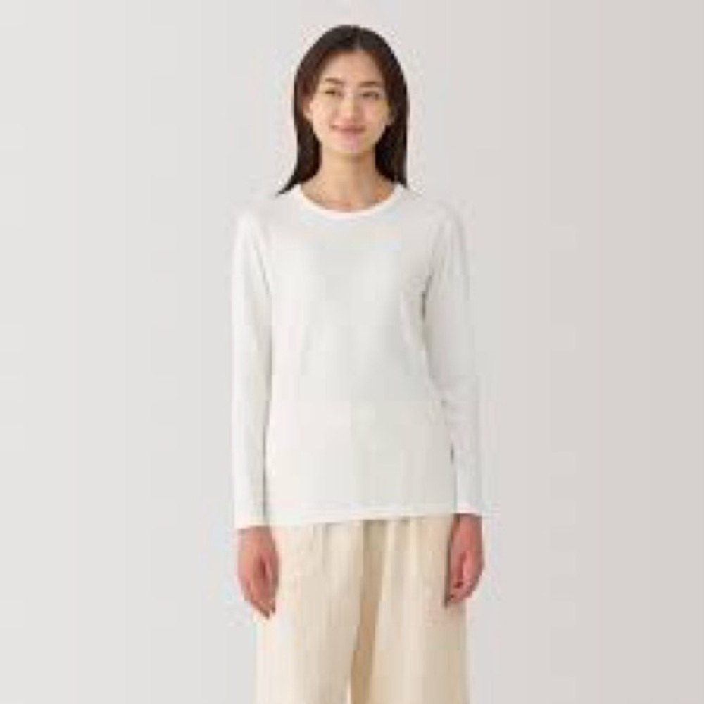 MUJI Heavyweight Long Sleeve T Shirt